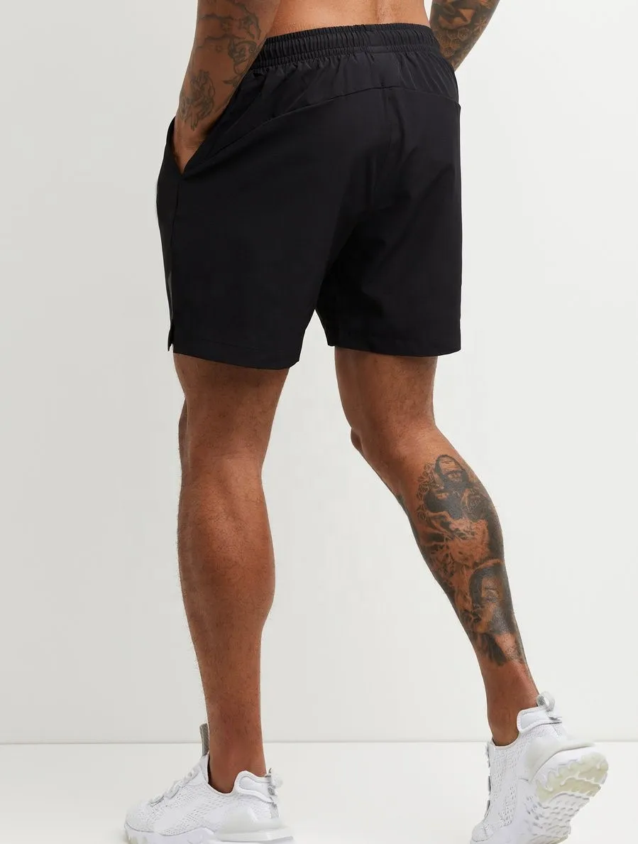 
Wholesale men black shorts customized training Athletic plain short sets for men wholesale t shirts muscle fit shorts sets 
