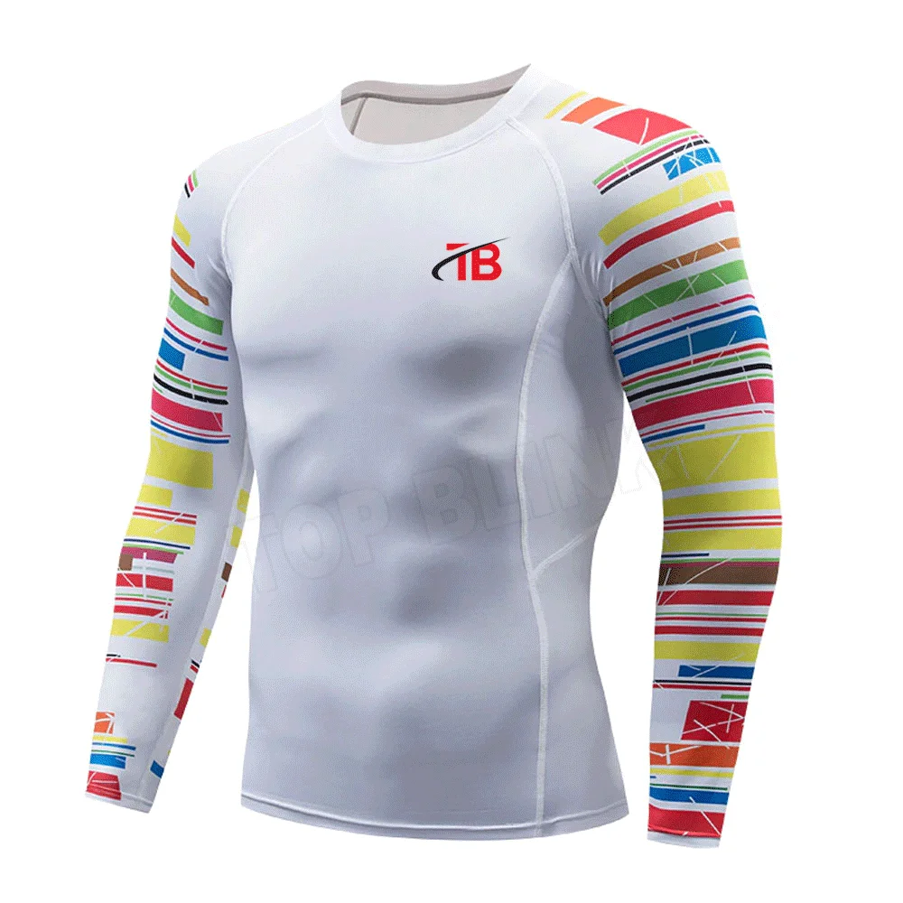 High Quality  Men Swimming Rash Guard Compression Tops Wholesales Men T Shirt