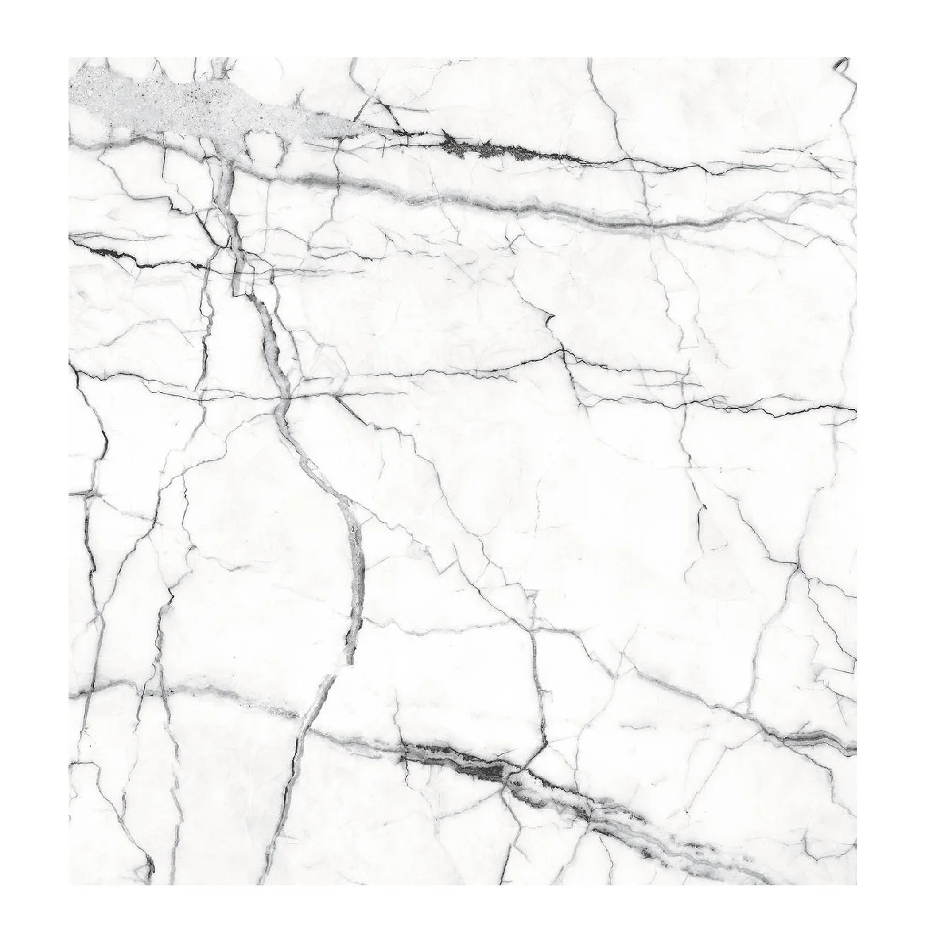 Weisser Marmor Polierte Bodenfliese aus Keramik Size 600x600mm Natural Marble Latest Design Floor and Wall Tiles