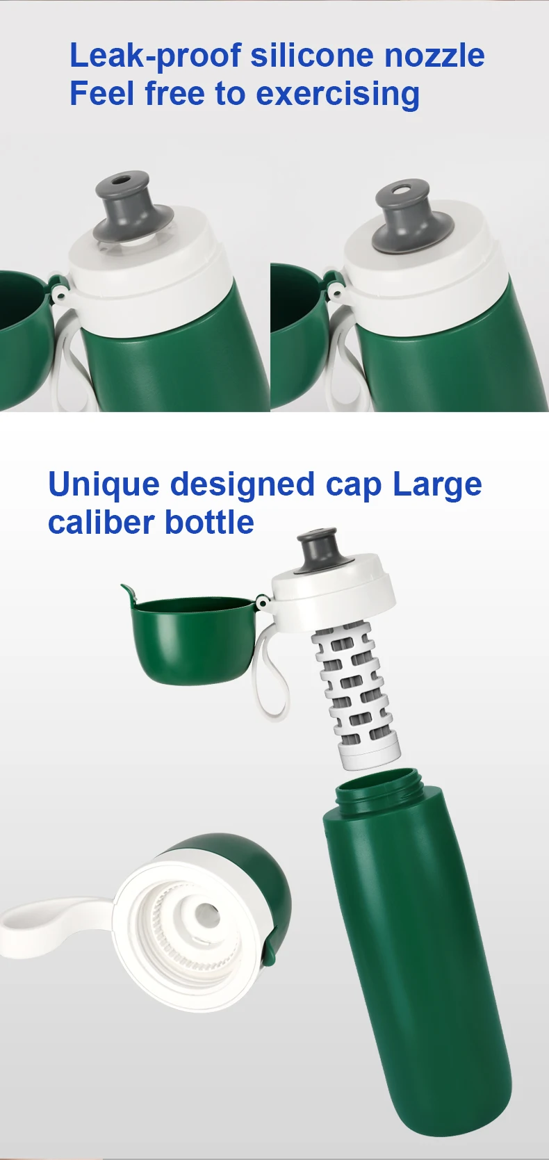 Custom new modern mini outdoor water filter bottle camping hiking travel reusable portable purifier