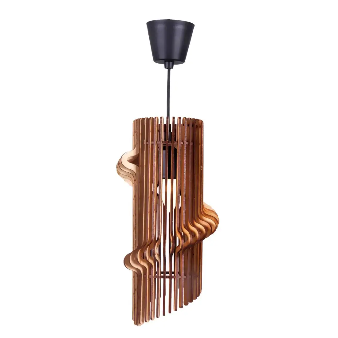 Дизайнерская деревянная потолочная лампа для внутреннего декора дома и ресторанов деревянное ремесло