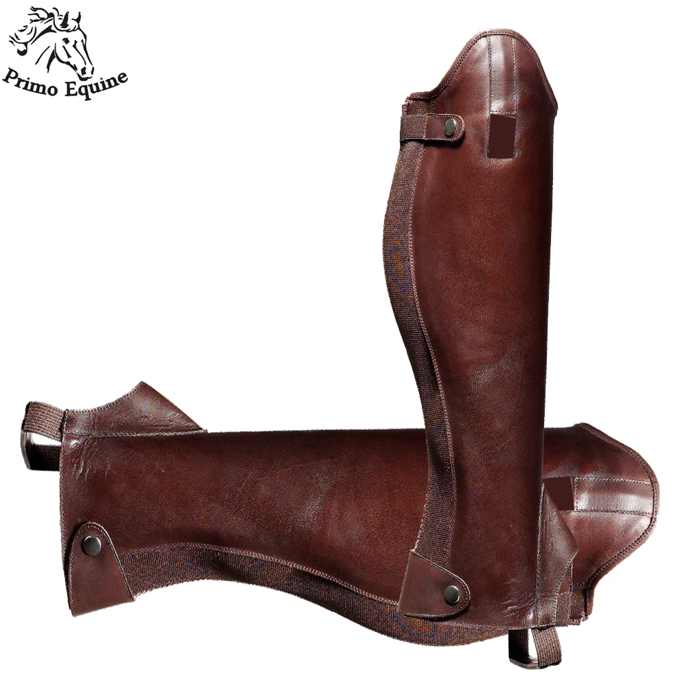 High Quality Washable leather Horse Riding Half Chaps For Universal Custom Design Half Chaps