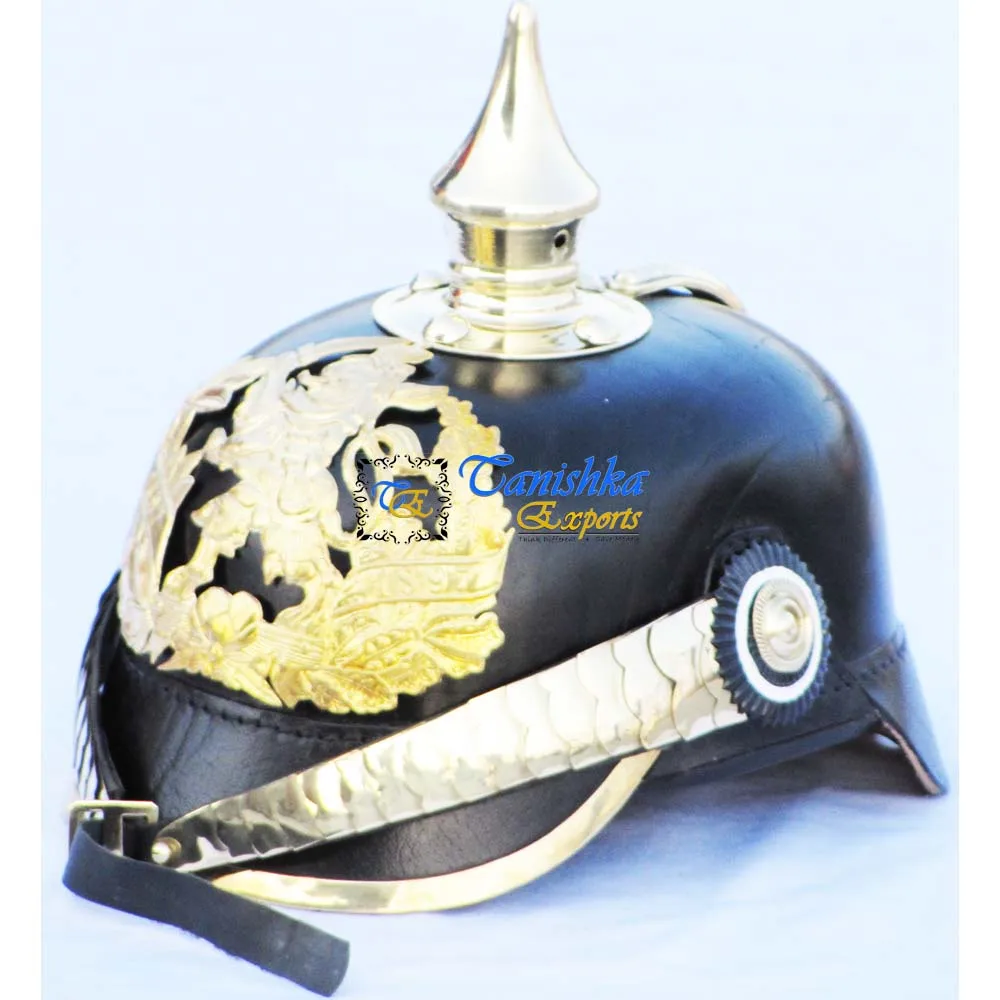 Кожаный шлем с Баварским значком, немецкий кожаный шлем