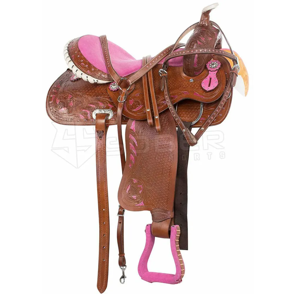 American Leather Saddle Western English Horse Saddle Real Leather Horse Riding Products