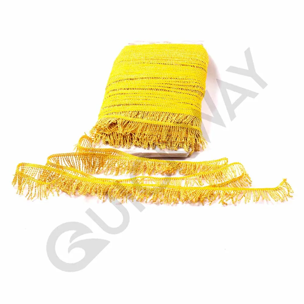 Wholesale Gold Color fringes Custom Cotton Fringes Best Sale Quality Sale Bulk Manufacture By QUICK WAY INDUSTRIES
