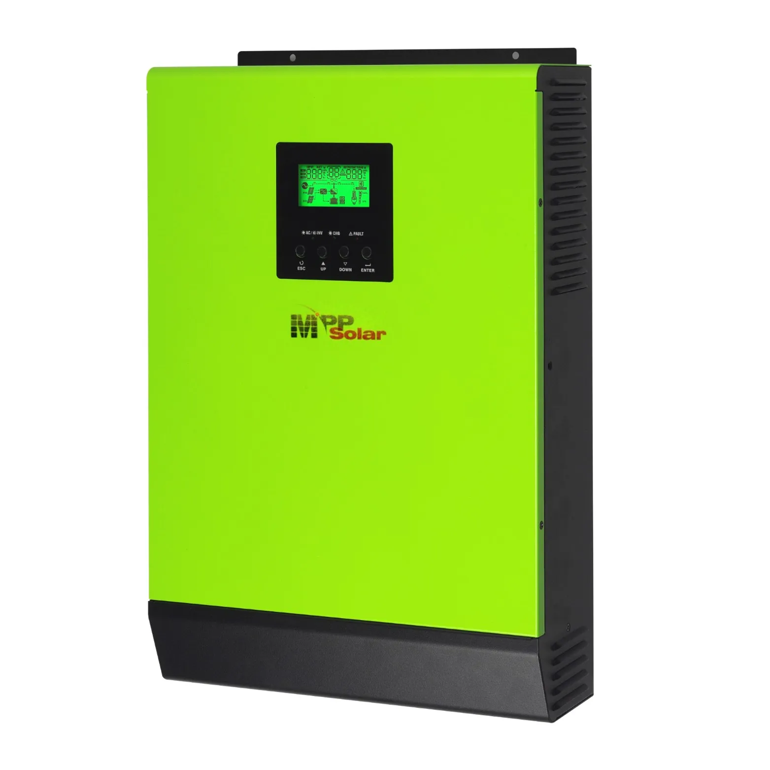 Hybrid LV2424 MPP Solar inverter 2400w 120v 24v 80A mppt solar charger battery charger pure sine wave hybrid solar inverter