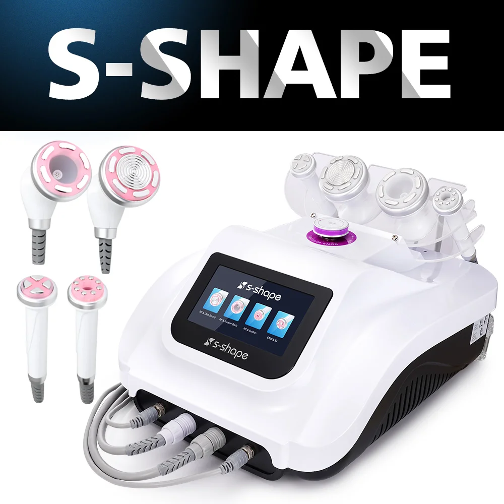 hot sale S shape multifunction Skin Personal body contouring machine cavitation 30k ultrasonic cavitation slimming machine