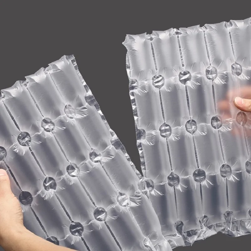Factory Bubble Film Easy To Tear Shockproof Protective Packaging Roll Bubble Film Air Column Bag Express Shockproof