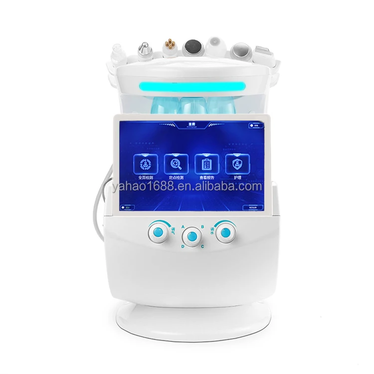 7 in 1 Smart Skin Analyzer Oxygen Water Peeling Hydro Facial Microdermabrasion Machine