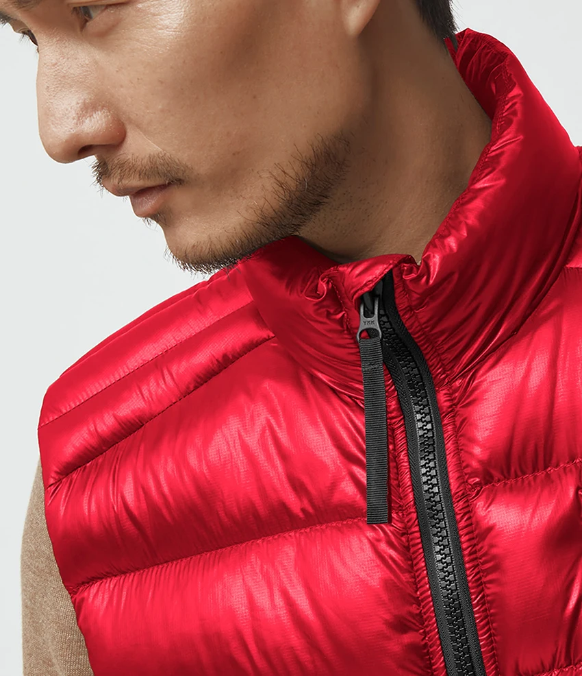 Pink Fashion high street style Utility multi-pockets men autumn winter custom puffer down vest men