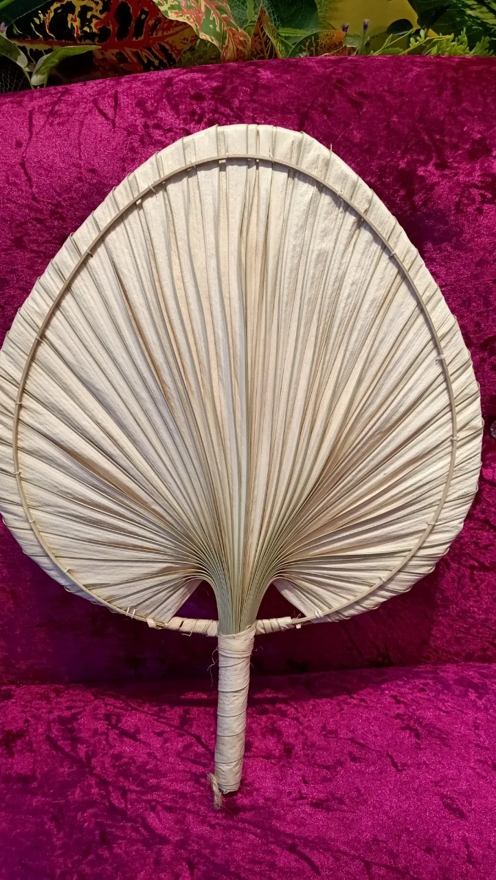 Vietnam bamboo palm leaf hand fan
