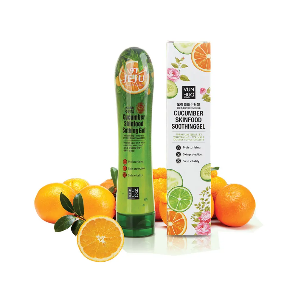 Успокаивающий Гель для Кожи VU:NIQUE с огурцом, 250 мл, увлажняющий барьер для кожи, уход за кожей лица, защита чувствительной кожи