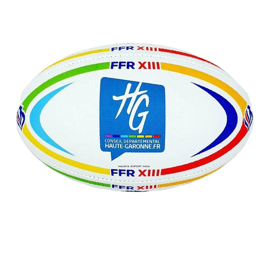 Professional training rugby ball - Made of Synthetic rubber / Low MOQ Custom Branded Rugby Balls