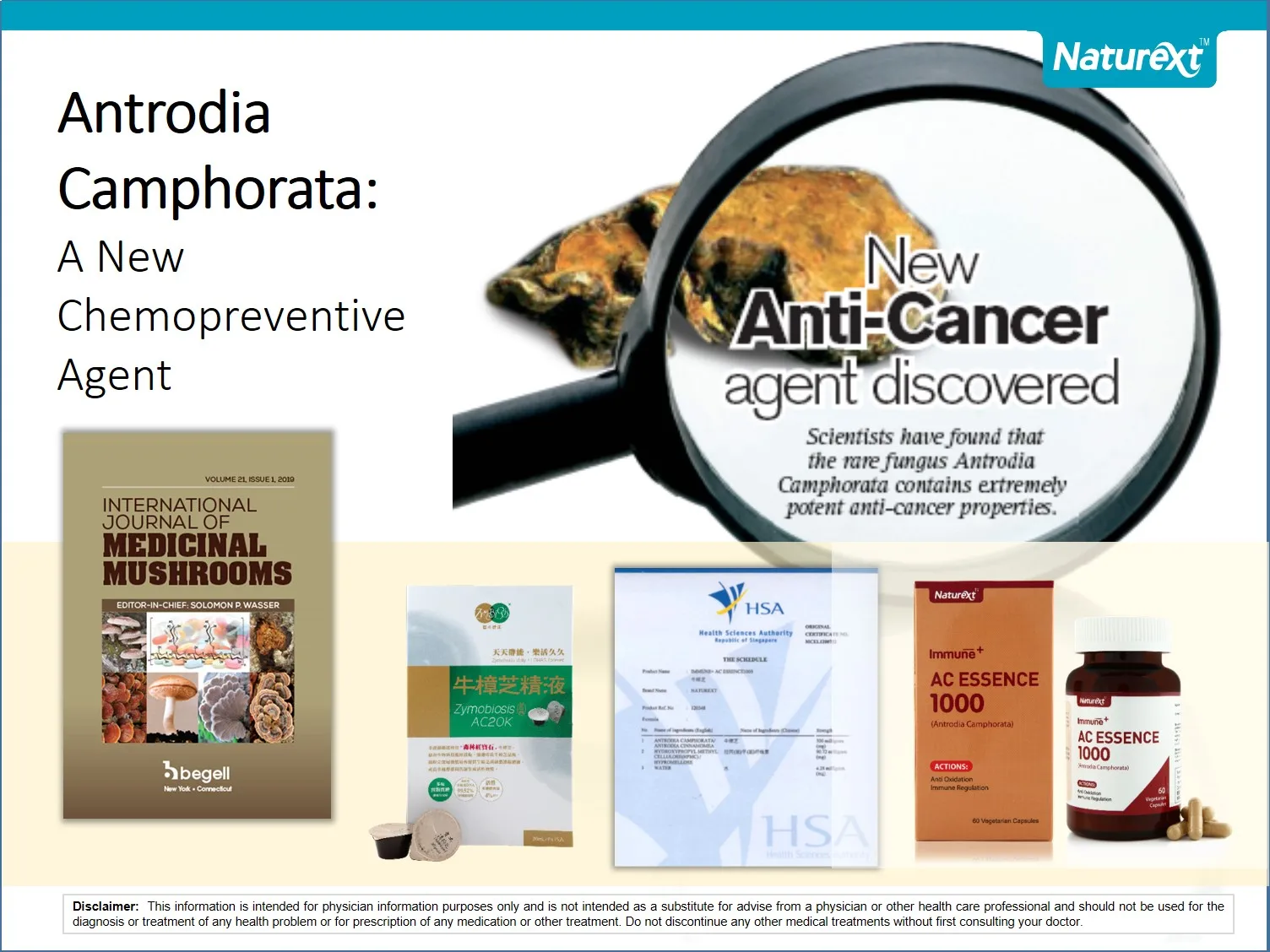 Antrodia Camphorata Herbal Cancer Supplement Brand Naturext Oral Usage Capsule Originated From Taiwan