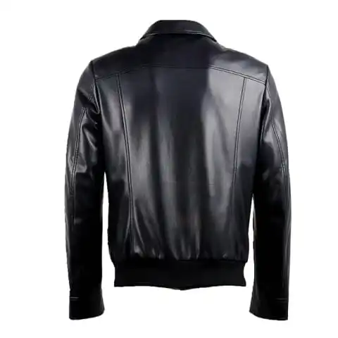 Simple Plain Shining 100% Pure Leather Jacket For Men  2021 Turkey Fashion.