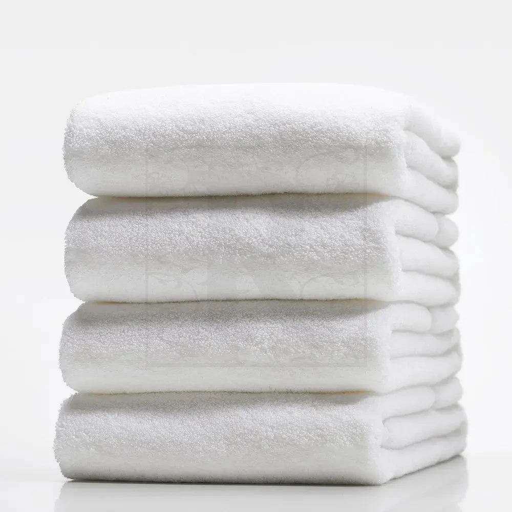 Wholesale Customized Hotel Logo Jacquard Towel Set 100% Cotton Super Soft and Absorbent Durable Face Towel for Spa Use