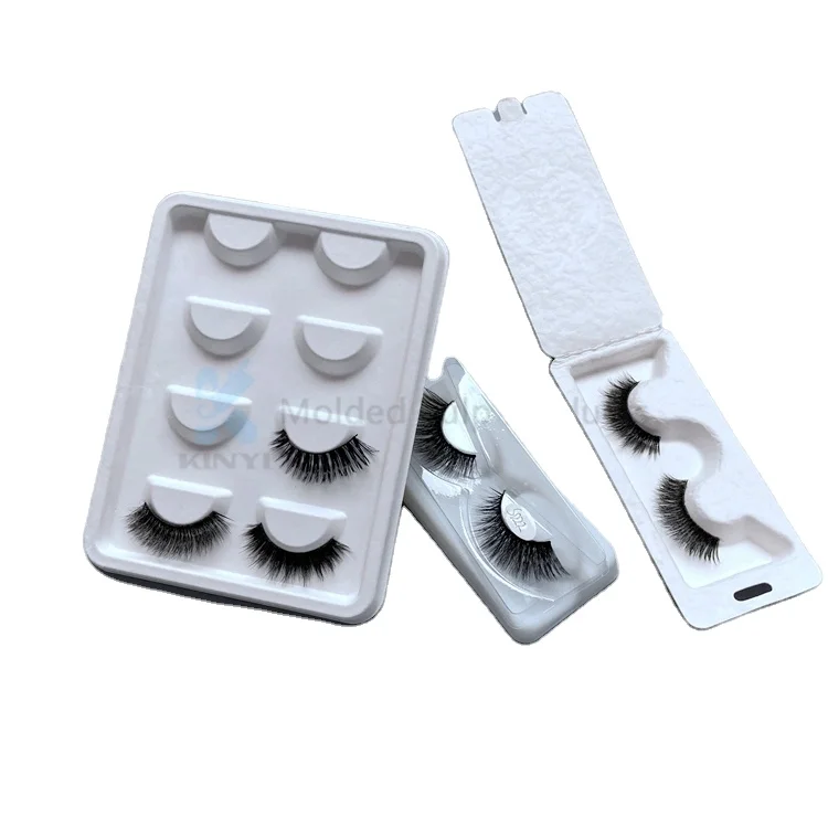 Custom Paper Pulp Molded Eye Lash Packaging Tray