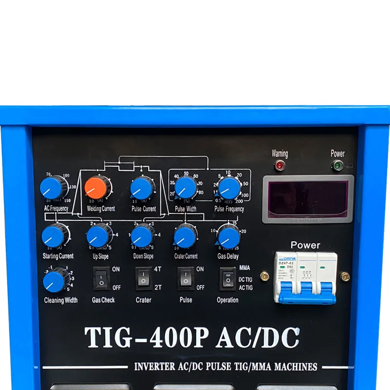 AC DC TIG/MMA 400P Инверторные алюминиевые сварочные машины 380V инверторный Сварочный аппарат TIG