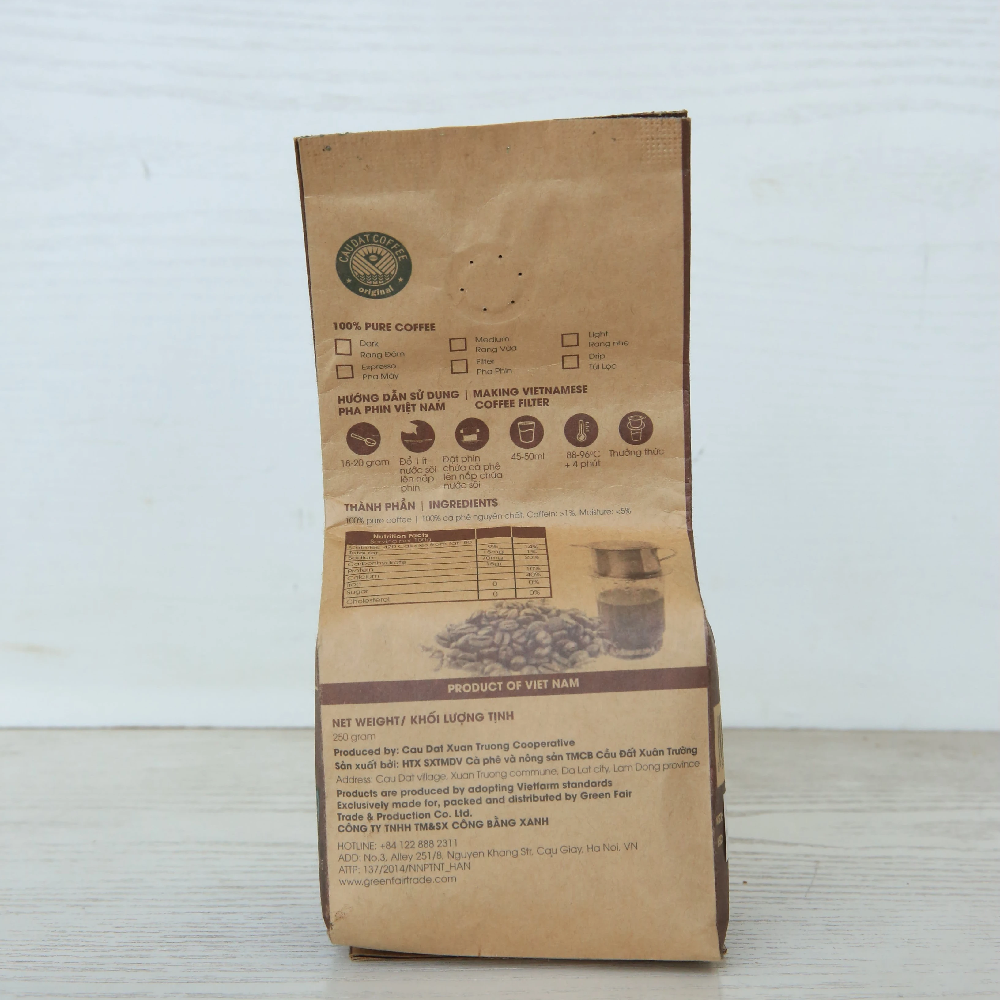 
Premium Quality Cau Dat Arabica Ground Coffee From Viet Nam 