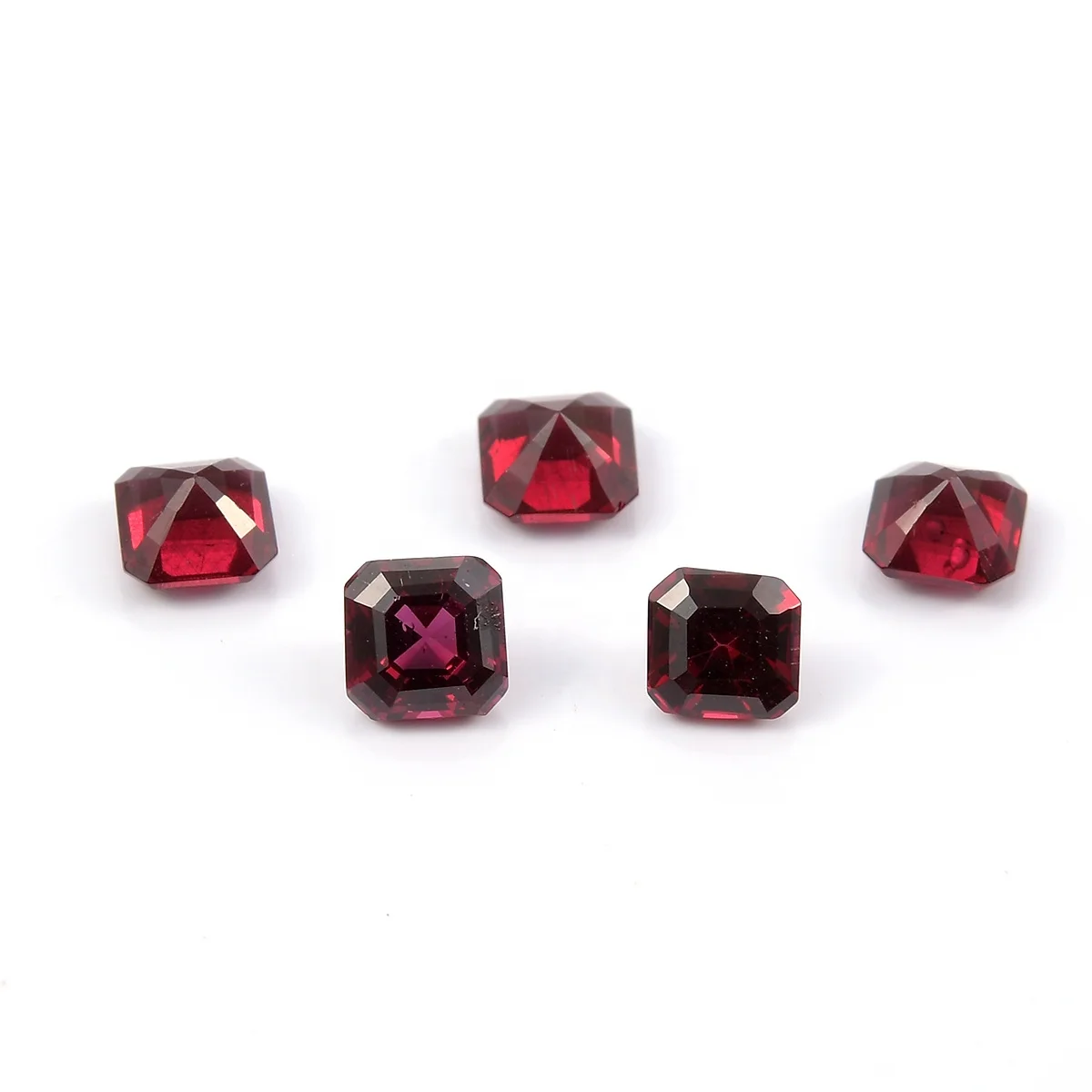 Anthill Garnet Stone 4x4mm Faceted Octagon Good Red Color Natural Garnet Loose Gemstone Wholesale Supply