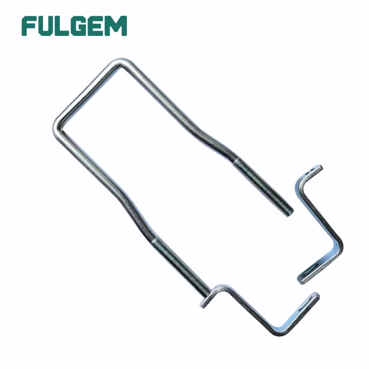 trailer u-bolt threaded brackets locking levers spare tire carrier