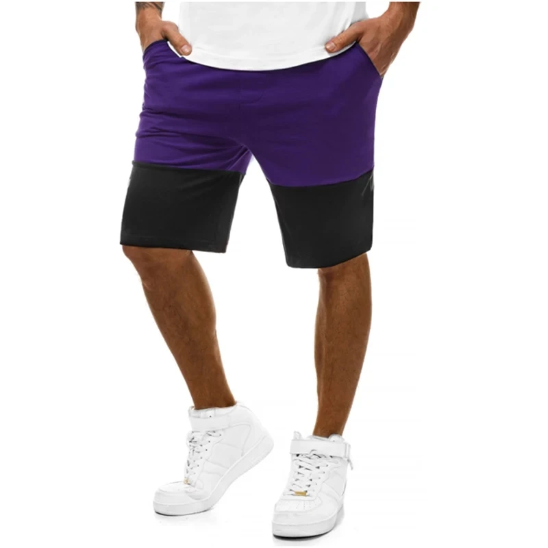 2024 Men Cut and sew Casual Joggers shorts with custom logo embroidery or printing workout Brand sporting short pant