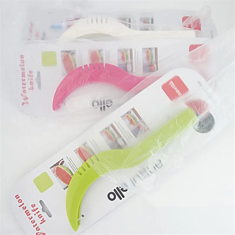 Fruit Plastic Knife  Slicer Intelligent Slicer Knife Watermelon Plastic Fruit Slicer Summer kitchen Accessories H26