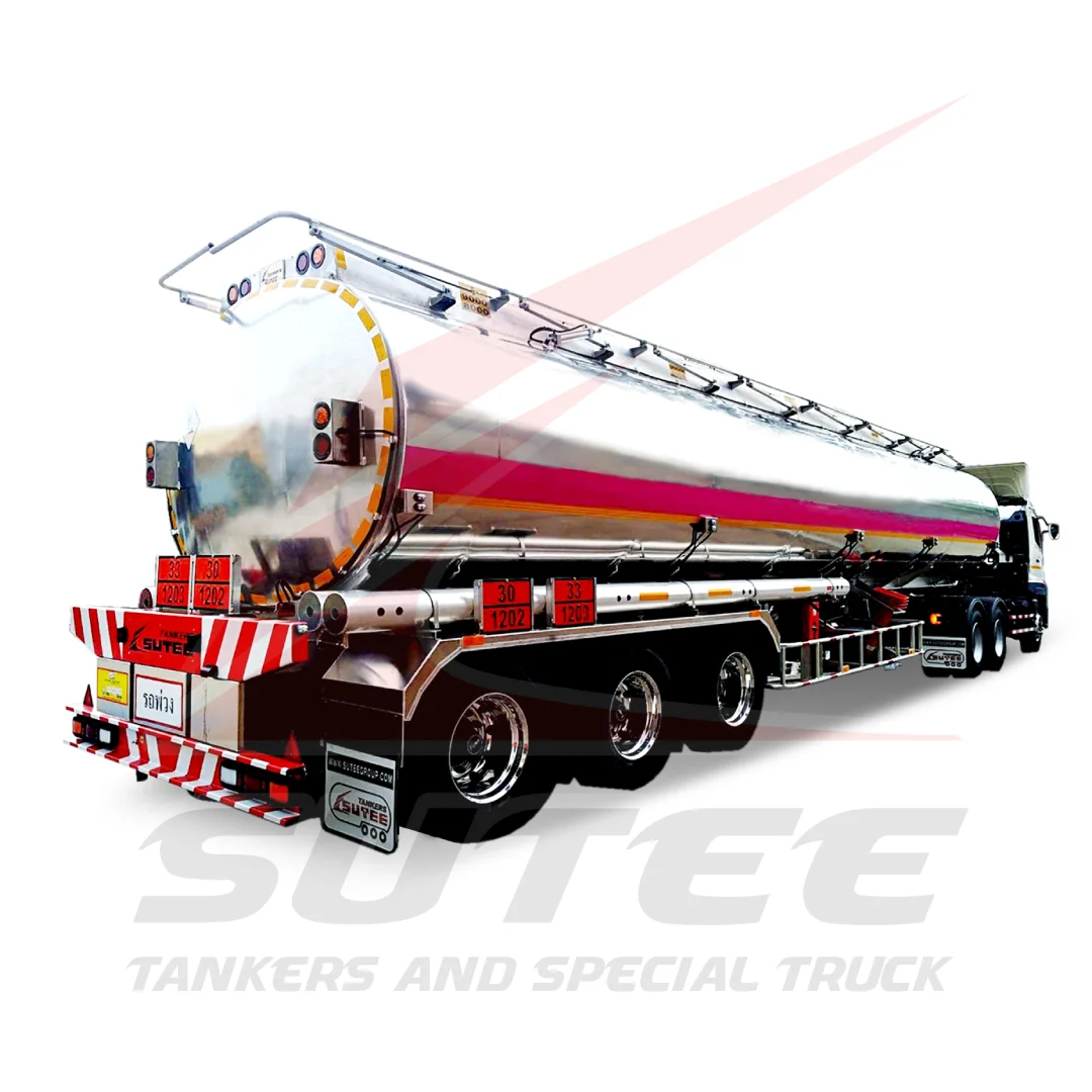 
1- 8 Or Optional Compartments Aluminum Petroleum Tankers 45000L 1-8 Compartments Export From Thailand 