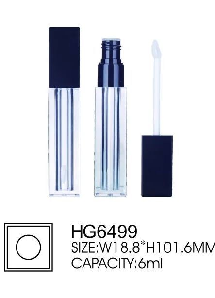 3D printing custom square empty PETG cosmetic lip gloss tube