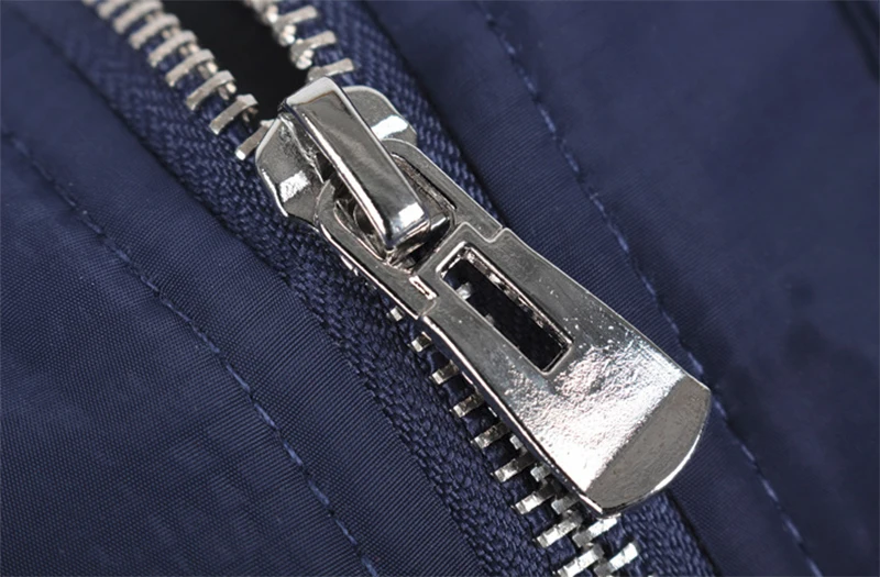 High Quality Unisex Casual Styles Solid Nave Blue Heavy Duty Zipper Sport Wears Outdoor Hiking Bomber Jackets Jackets