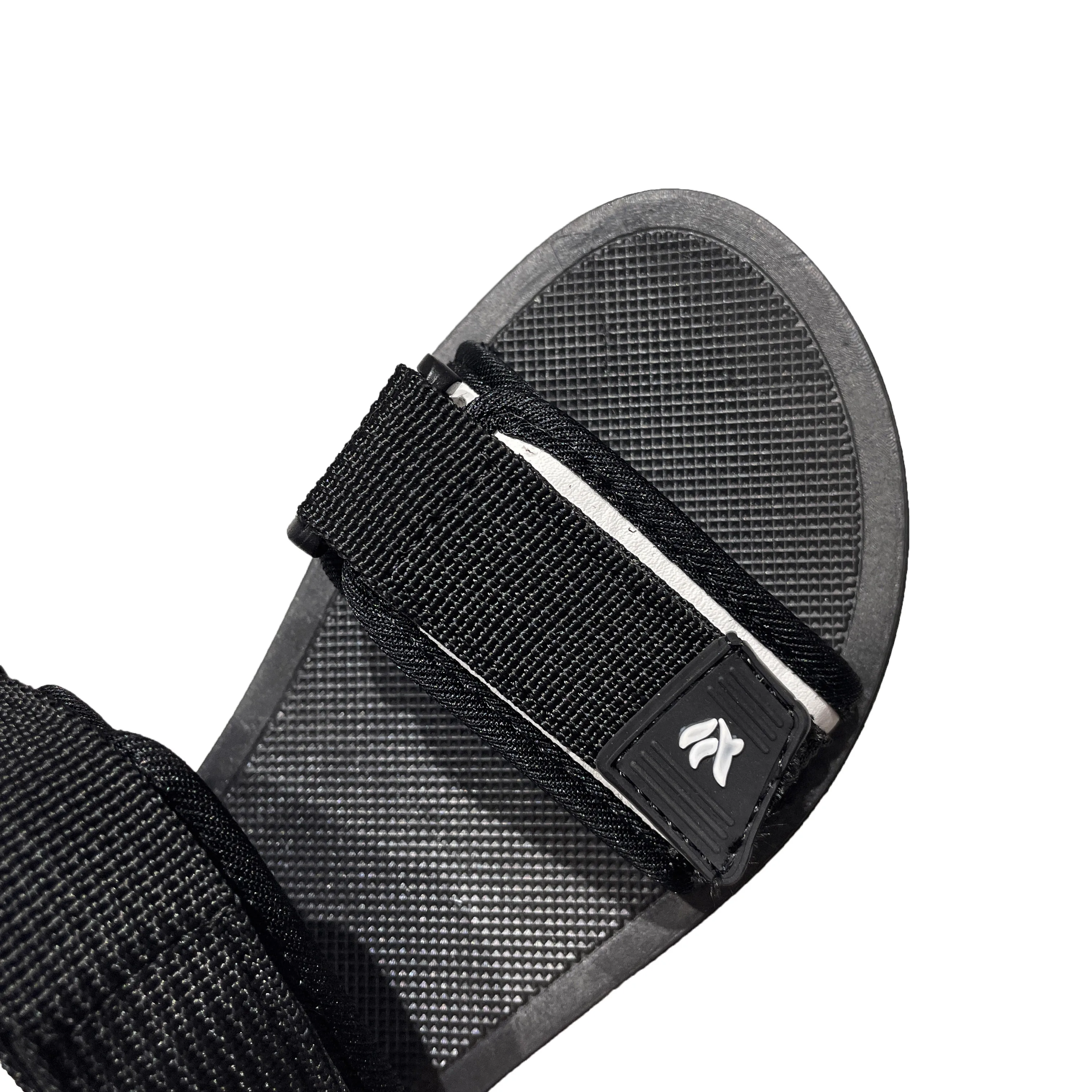 
New fashion hot sell webbing sandals for Women Flat With Open Toe Ankle Strap Plain Sandals 