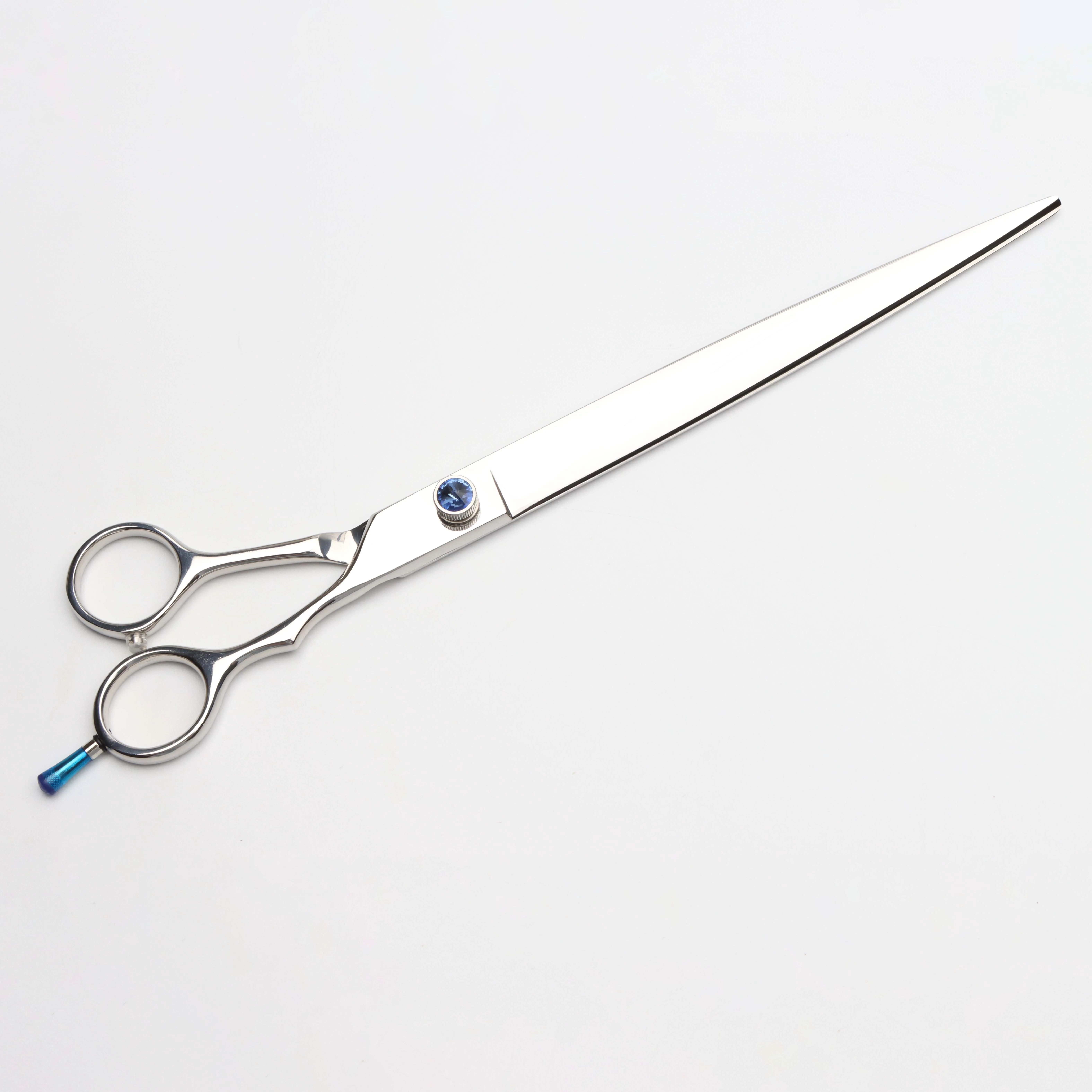 Mirror Finished 10 inch 440C stainless steel pet hair scissor large size dog grooming scissors