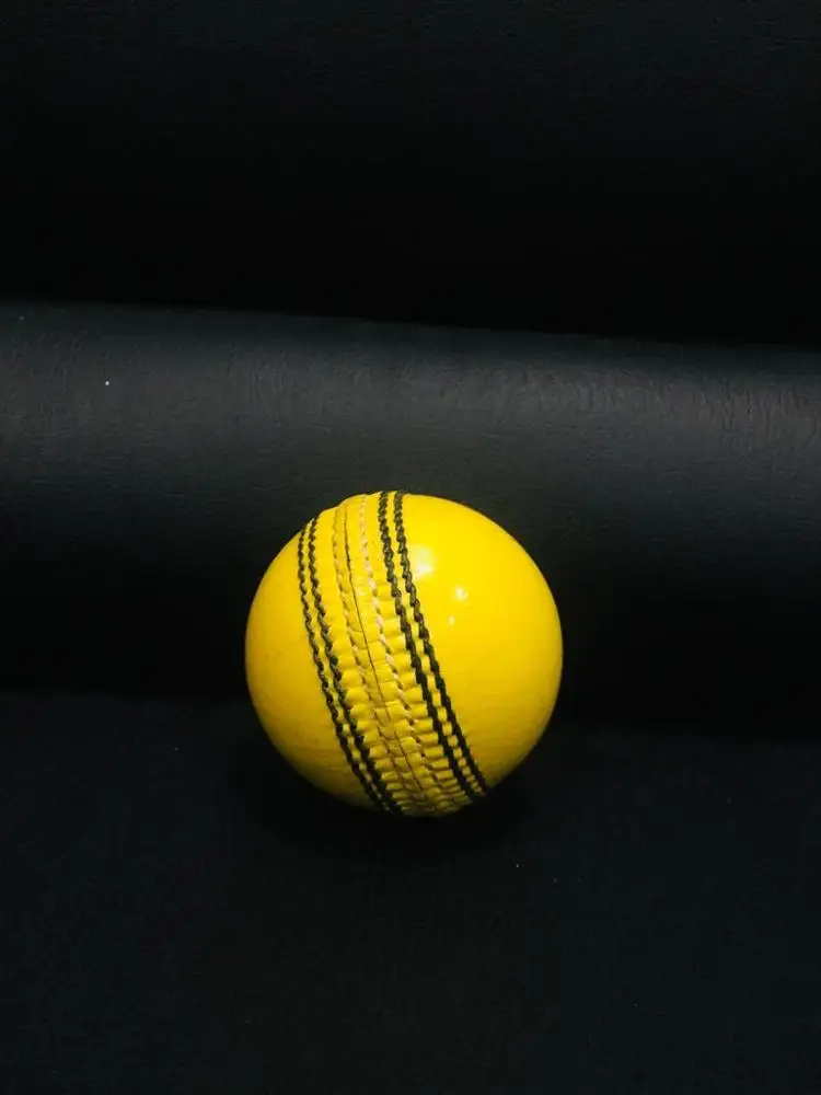 Indoor Balls Cricket Indoor balls 110 gms Yellow color and custom logo Export Quality Cricket Leather cheap price Ball