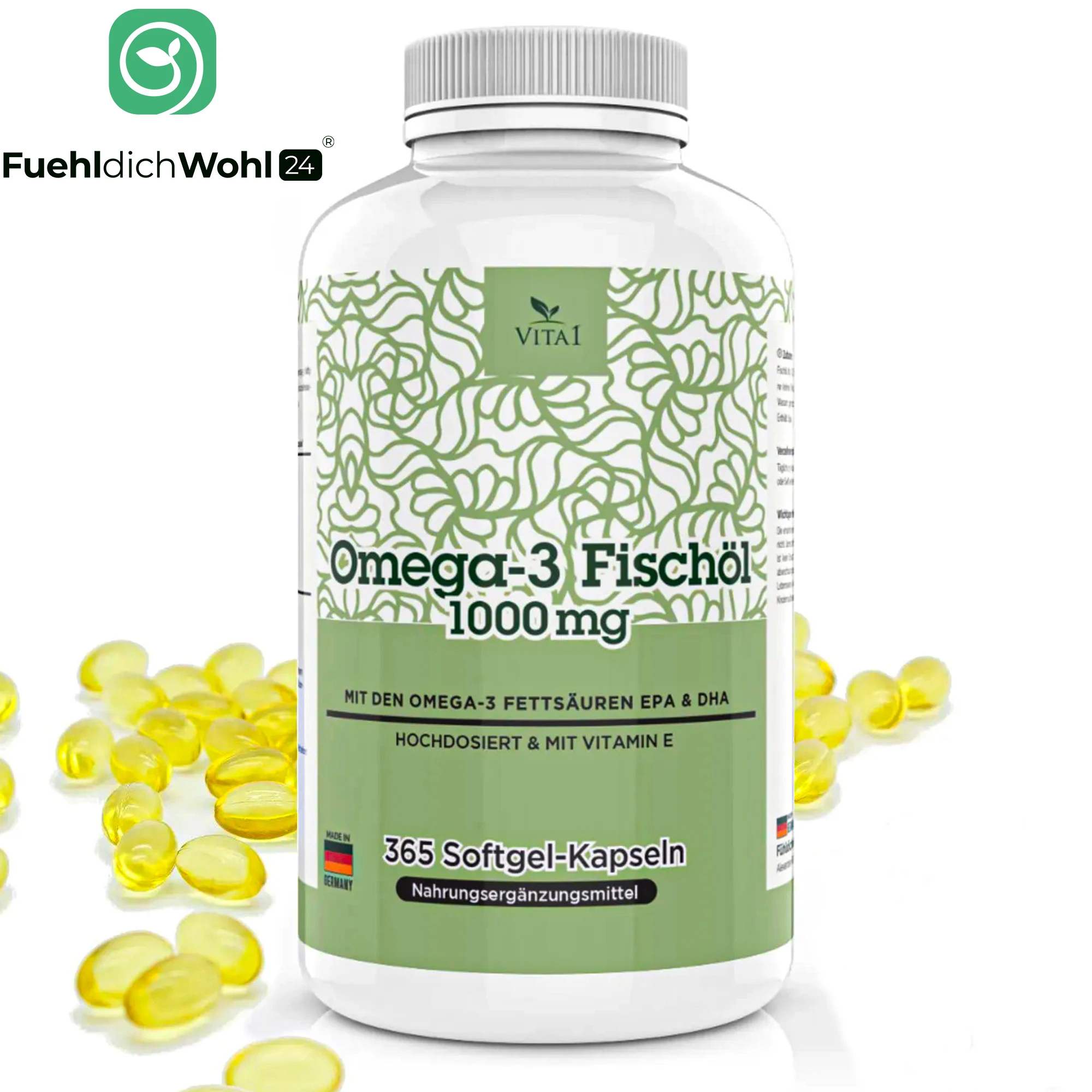 Made in Germany Custom Private Label High Quality Liquid Omega 3 Fish Oil Wholesale Healthy Supplement