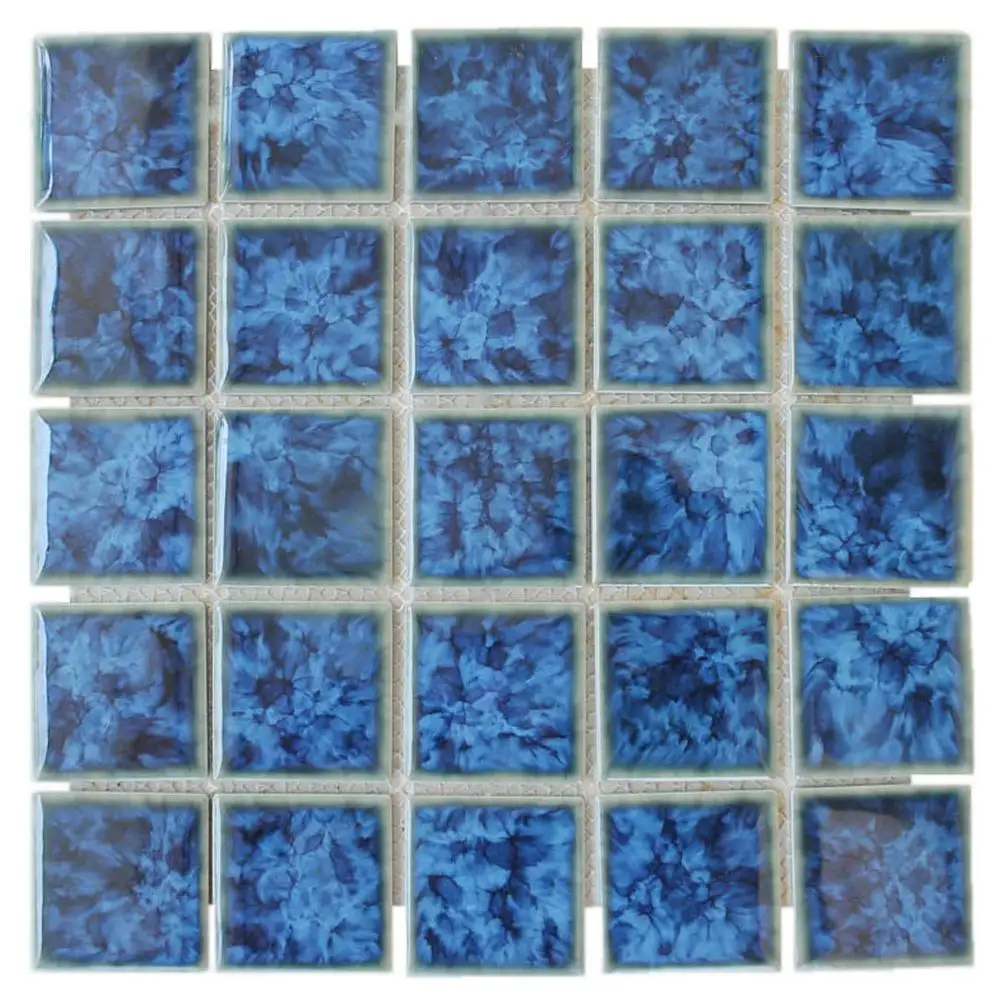 Bali Blue Mosaic Swimming Pool Tiles - Blue Tiles Bali Mass Mosaic Kuda Laut