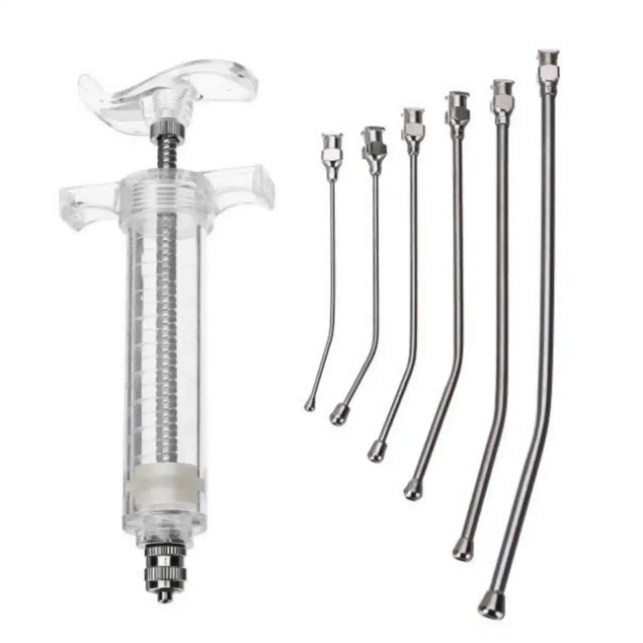 Parrot Feeding Syringe Parrots Bird Feeding Syringe With 6PCS Curved