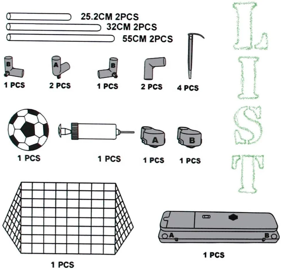Портативный мини-футбольный гол-столб для детей с музыкой, мини-мячом и насосом для детей