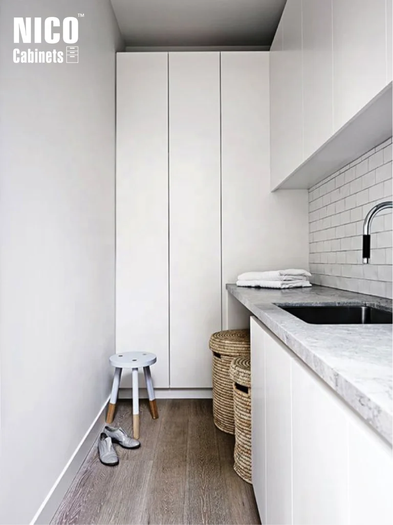 NICOCABINET Custom Smart European High Standard Modern Wooden Laundry Cabinets