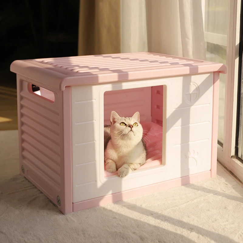 JL outdoor plastic cat houses & furniture cages carriers for cat