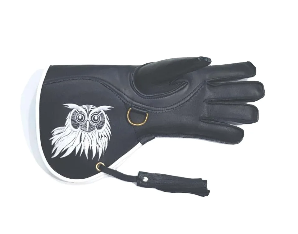 
Eagle Hunting birds hawk Falconry Gloves Nubuck Leather 