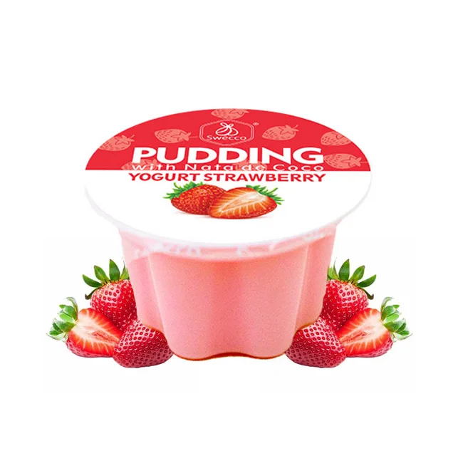 Хит продаж, клубничный йогурт, пудинг, клубничный ароматизированный желе, вкусный и легкий, не слишком сладкий, лучший для десерта после еды