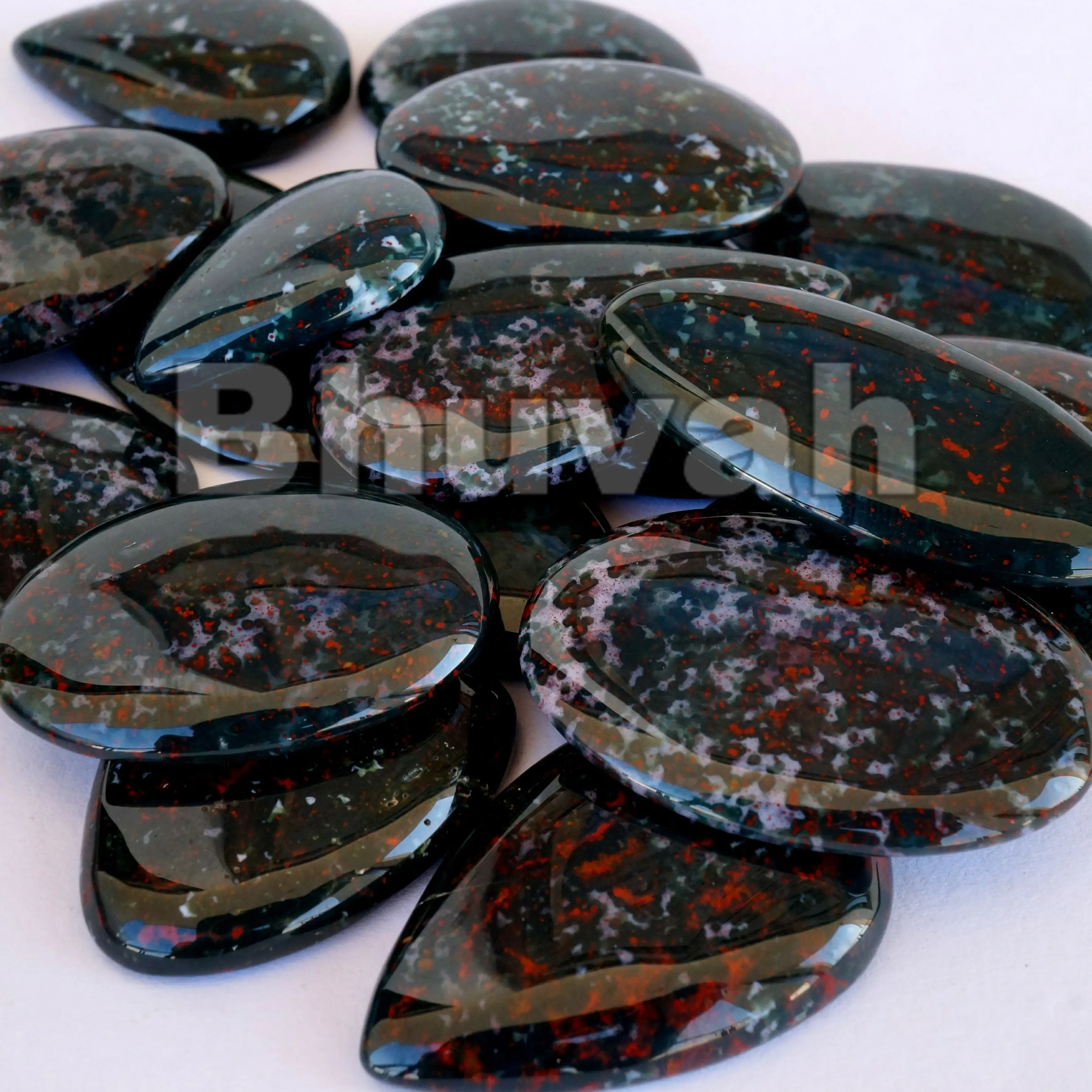 Bloodstone Supplier From India Wholesale Bulk Price High Quality Top Cabochon Gemstone Stone