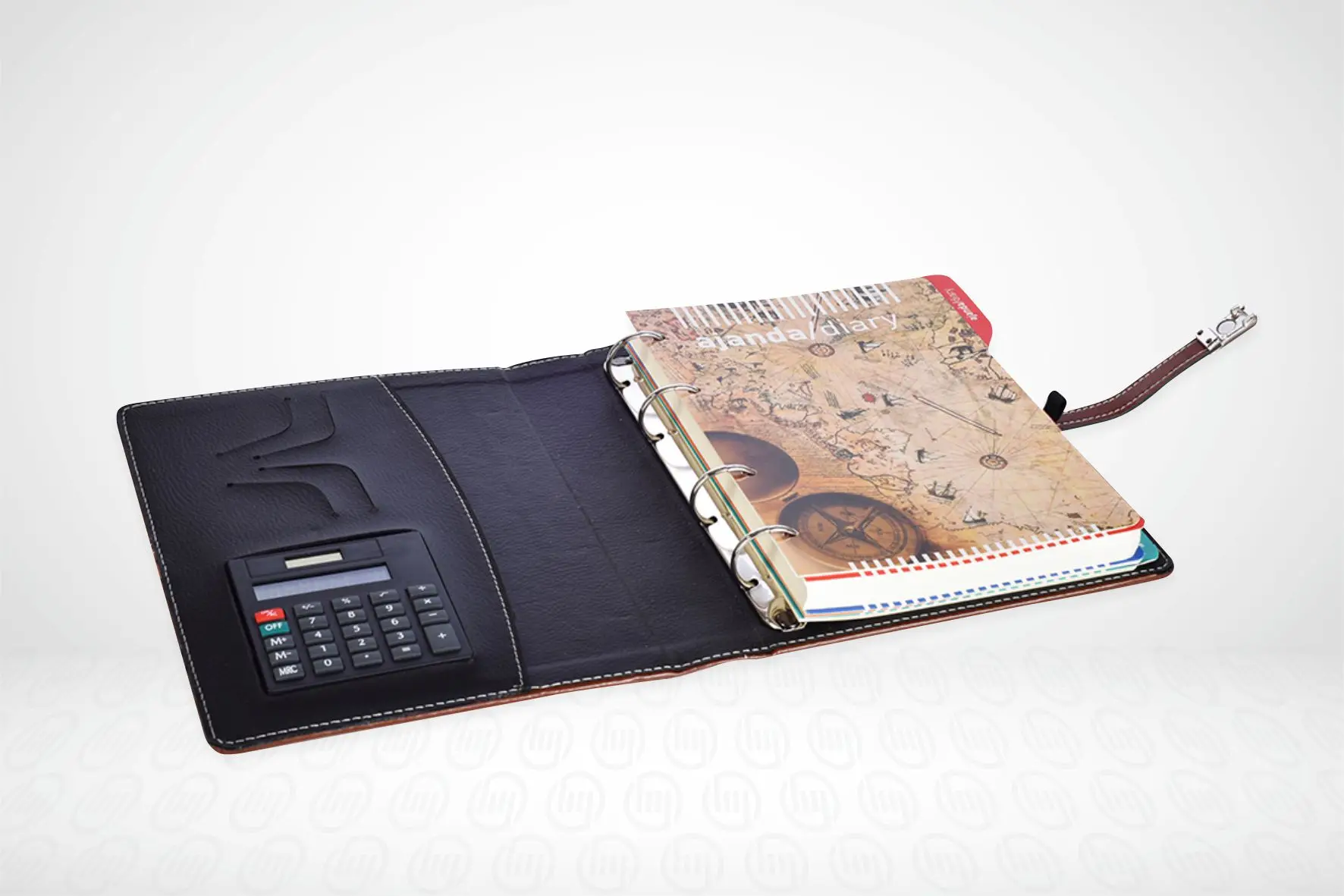 Органайзер для документов: Деловое портфель руководителя папка А4 из искусственной кожи с папкой и блокнотом записей калькулятор