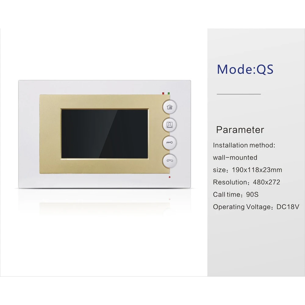 
Wall mounted smart intercom, video intercom devices 
