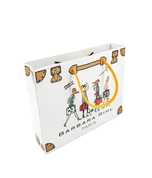 Cheap Price Custom Luxury Shopping Handle white paper gift bag