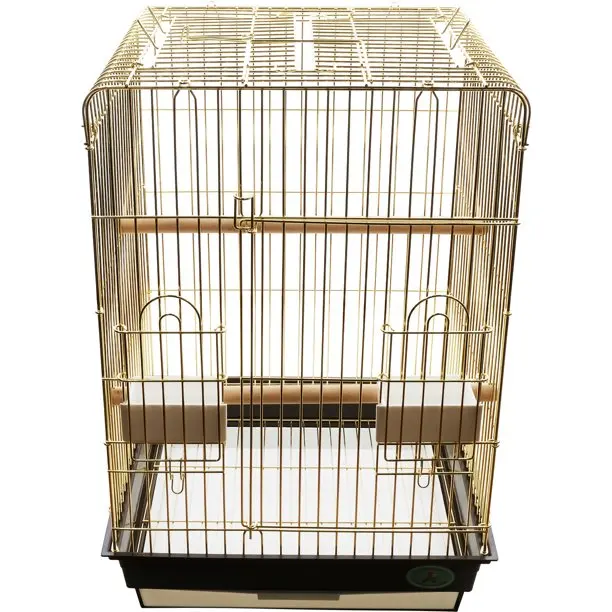 Large Comfortable Black Color Parrot Bird Cages With Breeding Door For Parrots Lovebird Pet Living House