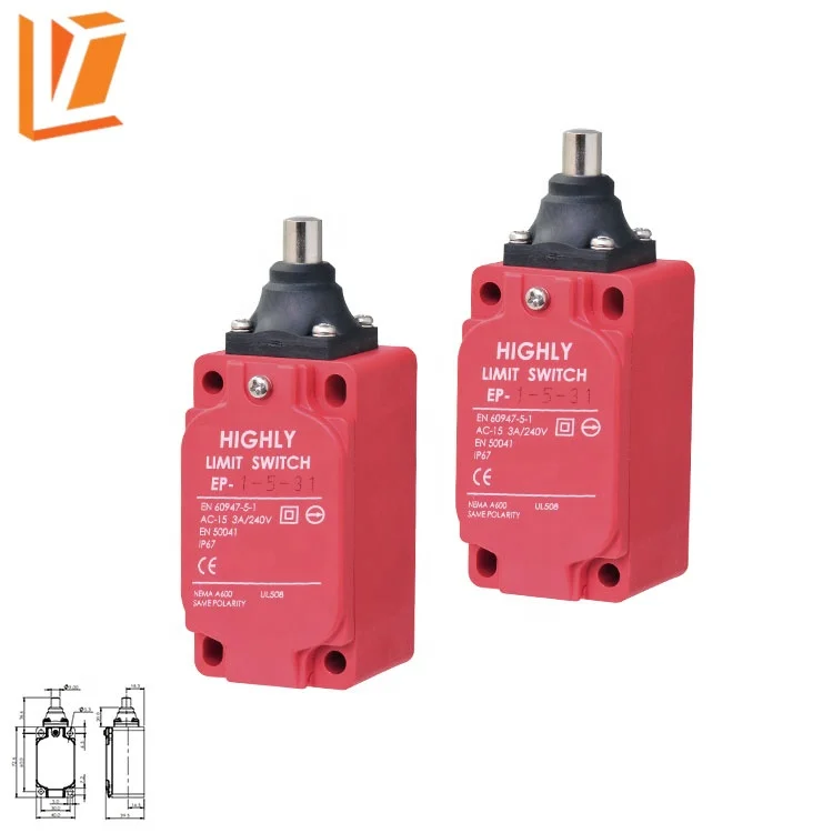 EP-1-1-31 Push plunger type industrial automation motors limit switch