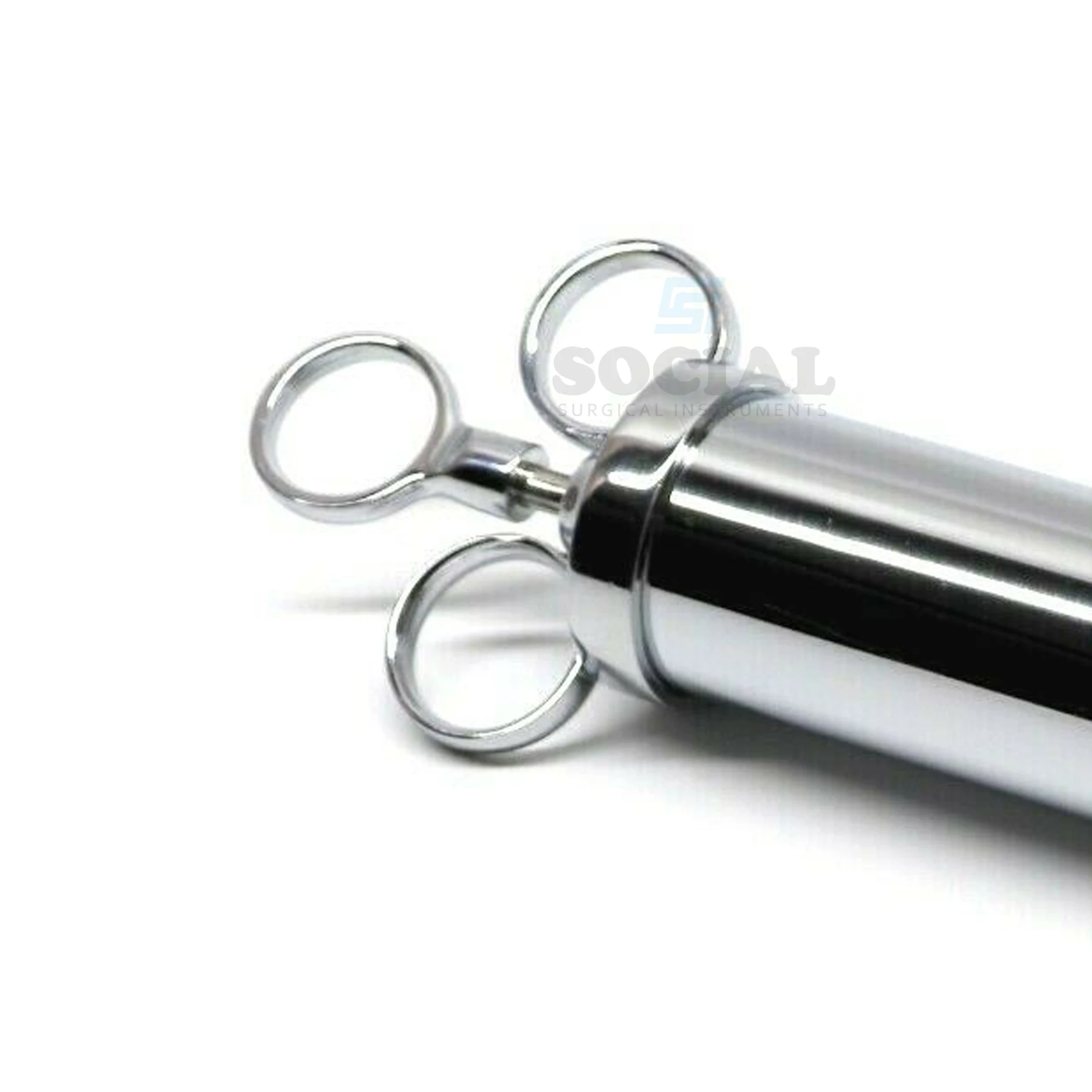 
Dose Syringe Chrome Plated Brass 12 oz with Stainless Steel Nozzle 