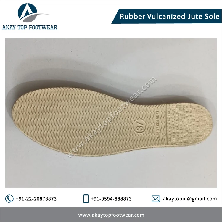 Низкая рыночная цена Лидер продаж резиновая Вулканизированная джутовая подошва индивидуального размера для изготовления прочных плоских эспадрильев