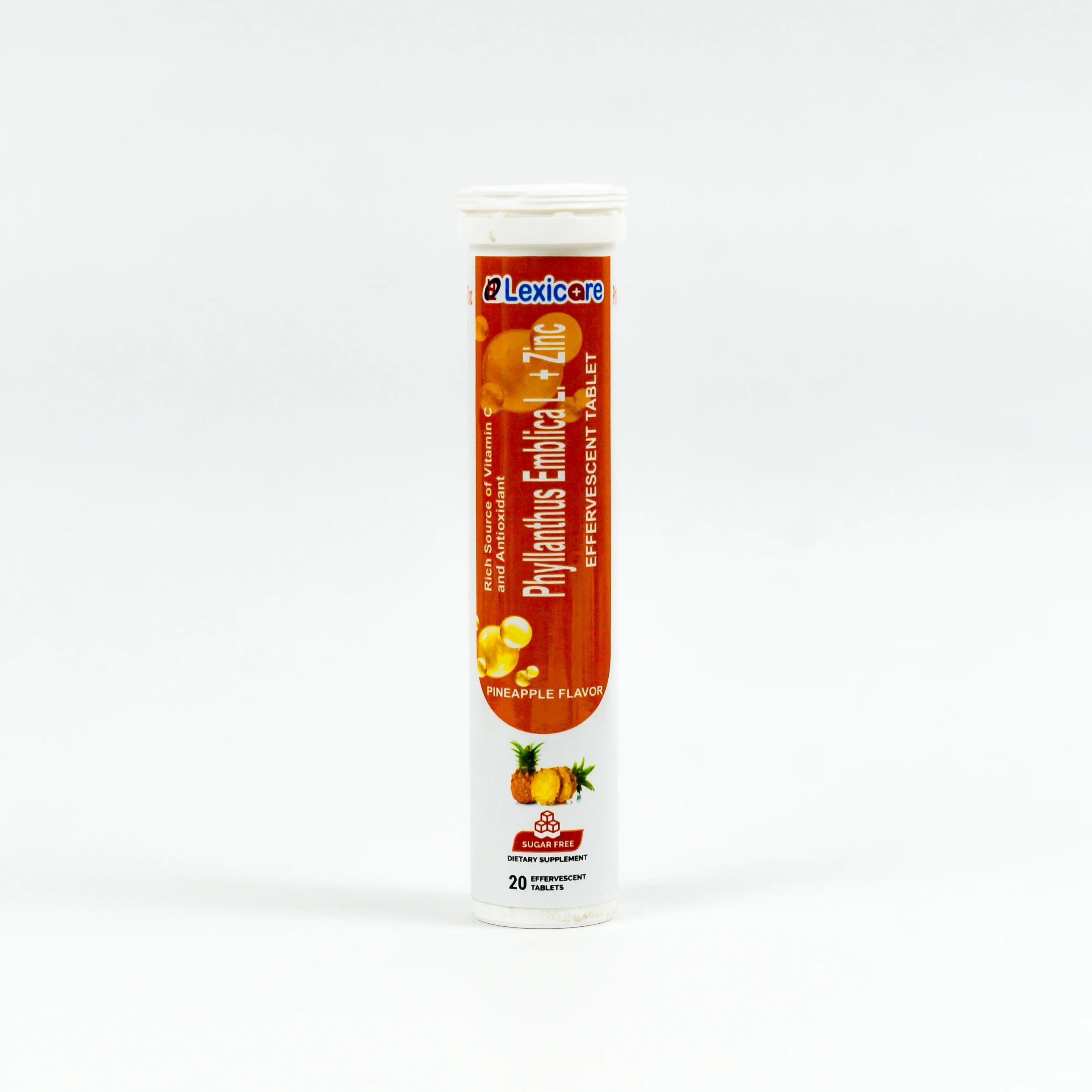 OEM High Quality Phyllanthus Emblica L Effervescent Tablet for Adults Infused with Calcium Iron Zinc Selenium Good Taste Flavor